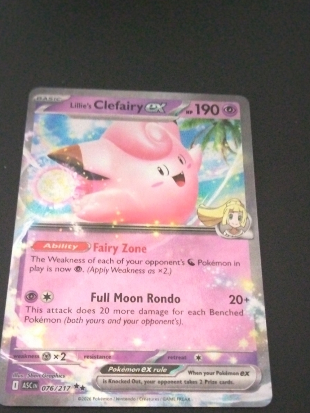 Lillie's Clefairy ex